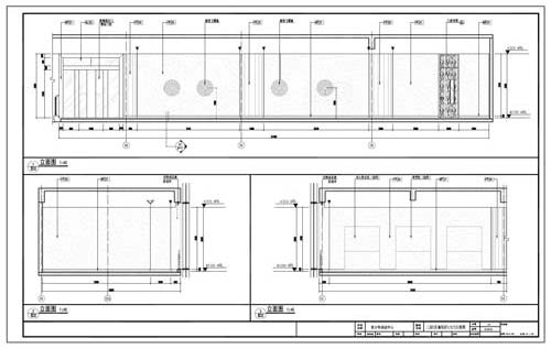 青少年活动中心深化设计施工图二层C区童玩区1/2/3立面图