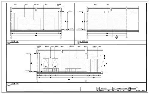 青少年活动中心深化设计施工图二层C区童玩区4/5/6立面图