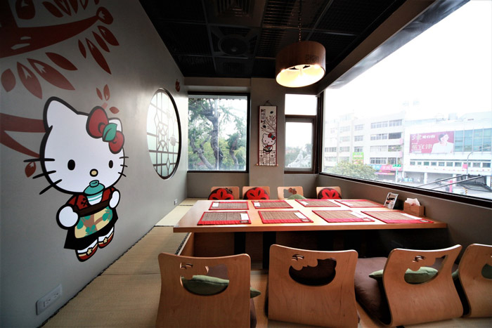 hello kitty主题餐厅餐区装修设计效果图